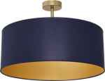 Nowoczesna lampa sufitowa BEN NAVY BLUE/GOLD 3xE27 MLP6457