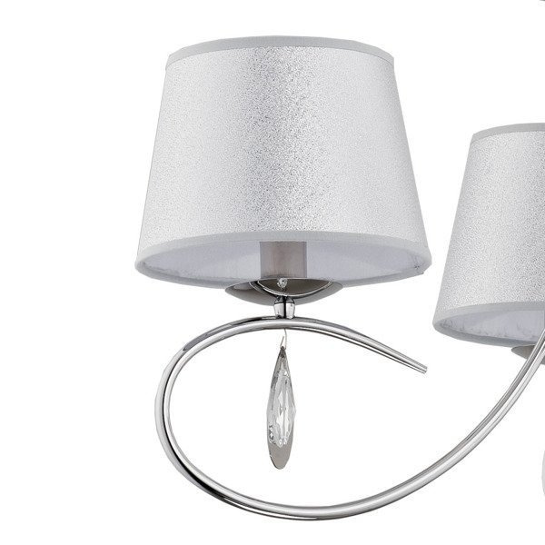 Nowoczesna lampa sufitowa IZYDA III srebrny śr. 55cm