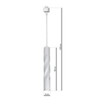 TRACK PENDANT TWISTED WHITE 3W LED ML6509