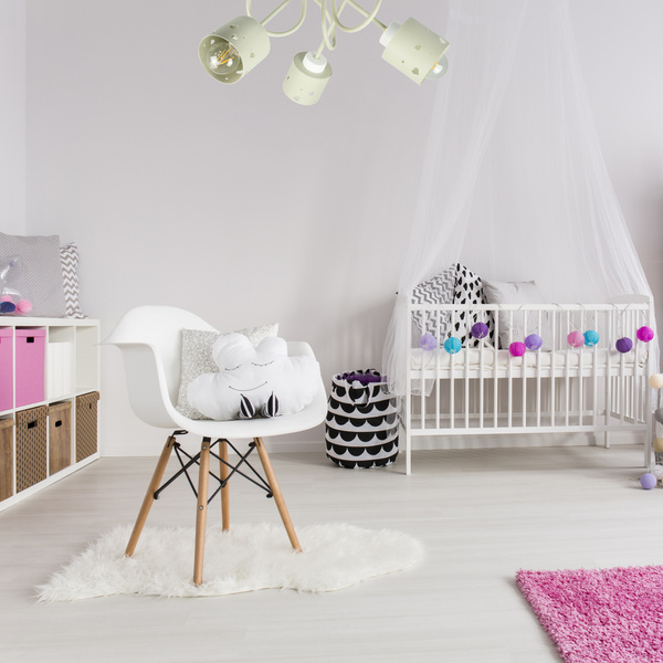 Lampa sufitowa do pokoju dziecka beżowa w serca 3xE27 Loft