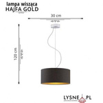 Żyrandol HAJFA fi - 30 cm GOLD