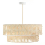 Lampa w stylu Boho Rotang z naturalnego ratanu- średnica 50 cm 