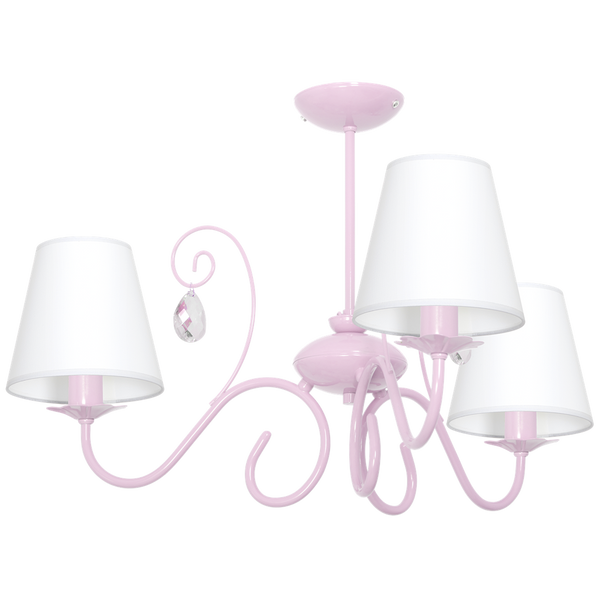 Lampa sufitowa do pokoju dziewczynki różowa SARA PINK 3xE14 MLP1051