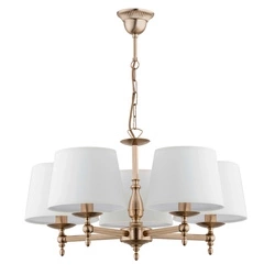 Żyrandol ALFA ROKSANA ZŁOTA 5xE14 64cm | 16076