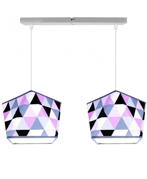 Lampa wisząca do pokoju dziecka podwójna Diament