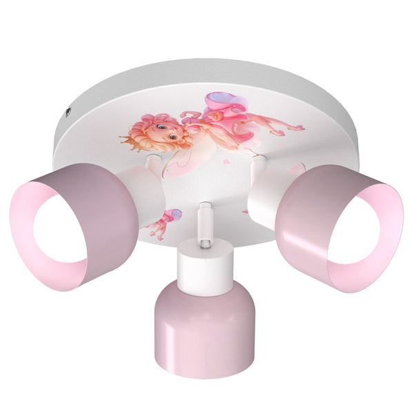 Lampa sufitowa do pokoju dziewczynki Księżniczka 3xE27