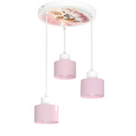 Lampa sufitowa do pokoju dziewczynki Piesek Kubeczek 3xE27