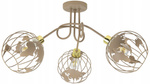  Lampa sufitowa do pokoju dziecka beżowa Zakręcony Globus 3XE27 Led  