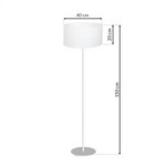 NOWOCZESNA LAMPA STOJĄCA BARI WHITE 1xE27 MLP4682