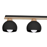 Lampa sufitowa nowoczesna DAMA czarny szer. 64cm