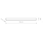 Liniowa lampa do biura OFFICE LED WHITE 43W