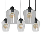 Nowoczesna lampa wisząca prostokąt SANTIAGO CLEAR MLP6615