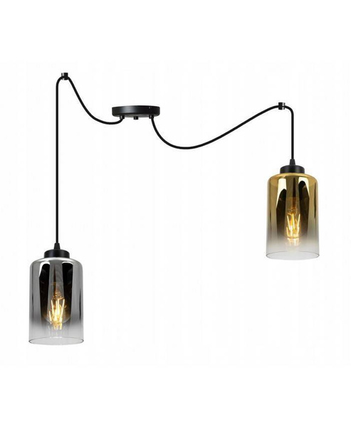 Nowoczesna Loftowa Lampa Wisząca ze Szklanymi Kloszami  typu pająk Spider Hella 2