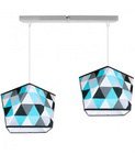 Lampa wisząca do pokoju dziecka podwójna Diament