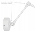 Lampa ścienna do pokoju chłopca Koparki regulowana 1xE27