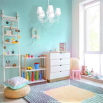 Lampa sufitowa dziecięca żyrandol z abażurami CHARLOTTE V biały śr. 62cm