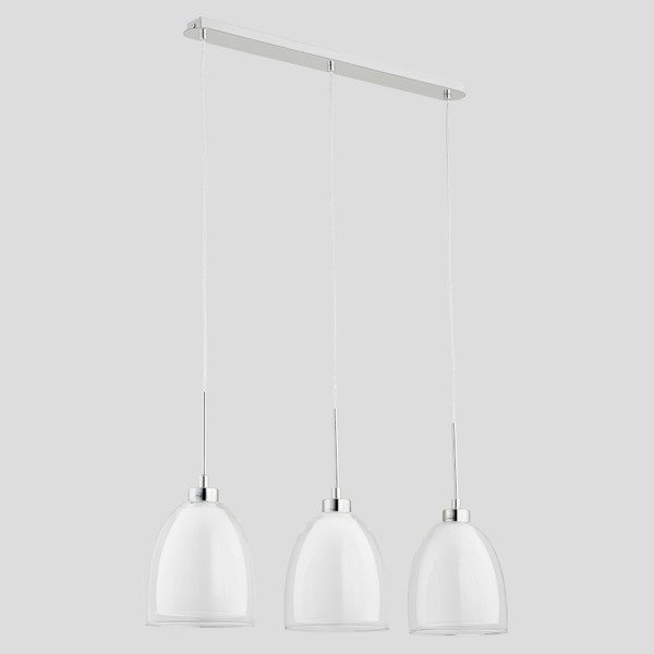 Lampa wisząca RONDA chrom/transparentny szer. 70cm