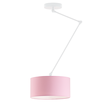 Lampa sufitowa dla dziewczynki różowa regulowana Newa