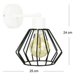 KINKIET ARTEMIDA LAMPA BRYLANT SZARA