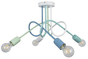 Lampa sufitowa do pokoju dziewczynki i chłopca pastelowa Mondo 4