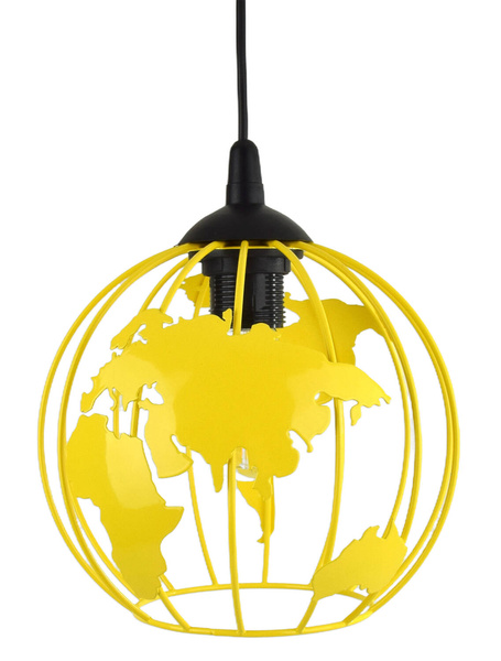 Lampa sufitowa do małego pokoju dziecięcego kolorowa Zakręcony Globus Mały 1