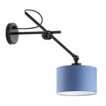  Lampa ścienna dla dziewczynki różowy abażur na przegubie Świetlisty Cylinderek