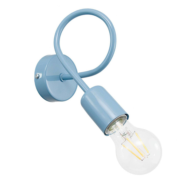 Lampa ścienna kinkiet do pokoju dziecka niebieski w stylu loft Mondo 1xE27 Led 
