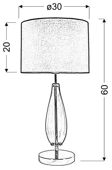 Lampka stołowa brązowo-niebieska Marrone 41-01269