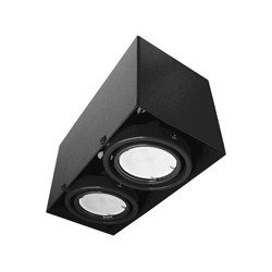 BOX sufitowy BLOCCO CZARNA 2x7W GU10 LED