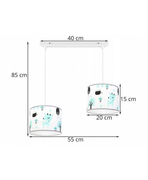 Lampa do pokoju dziecięcego z abażurem regulowana 
