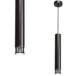 Nowoczesna lampa wisząca DANI BLACK/CHROME 1xGU10 MLP6231