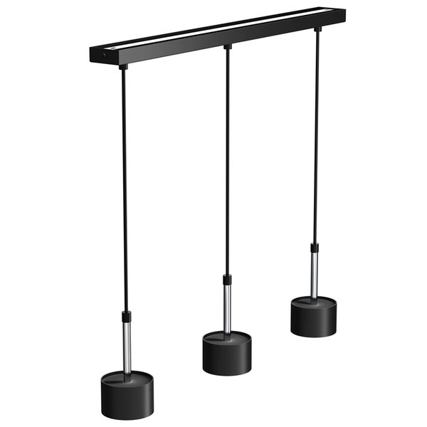 Lampa wisząca ARENA, MLP7785, czarny/srebrny, 3x11W GX53