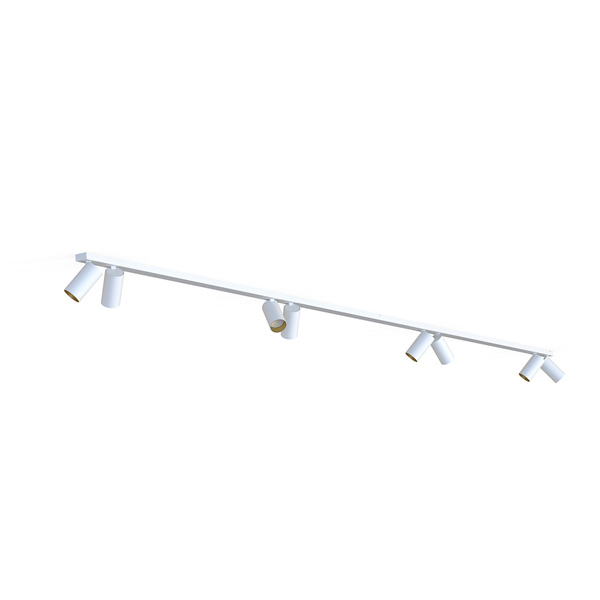 Lampa punktowa listwa natynkowa MONO VIII dł. 2x 150cm GU10 | biały złoty