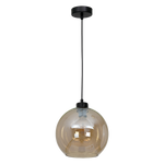Nowoczesna lampa wisząca pojedyncza SOFIA AMBER 1xE27