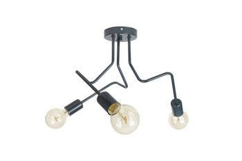 Lampa sufitowa młodzieżowa grafitowa w stylu loft Luna 3