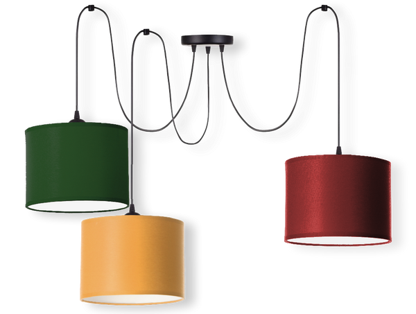 Lampa sufitowa do pokoju dziecka typu pająk Walec Spyder 3