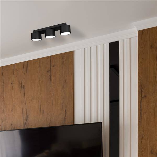 Lampa sufitowa listwa DIXIE BLACK 3x GX53 szer. 34m | czarny