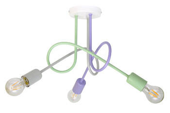 Lampa sufitowa dla dzieci pastelowa Mondo 3