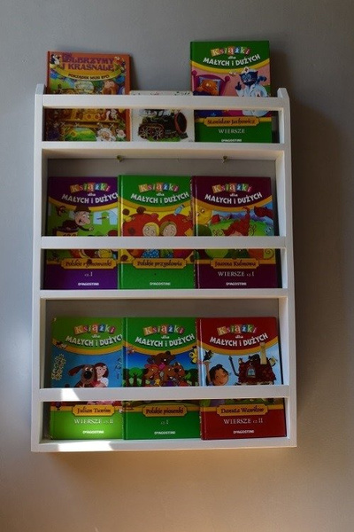 Regał na książki do pokoju dziecka – drewniana półka ścienna