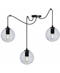 Industrialna lampa typu pająk szklane klosze kolory do wyboru