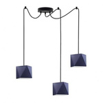 Lampa wisząca do pokoju dziecka szara Świetlisty Diamencik