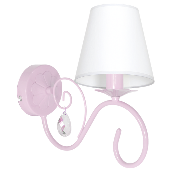 Lampa ścienna do pokoju dziewczynki różowa SARA PINK 1xE14 MLP1050