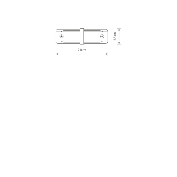 Łącznik PROFILE STRAIGHT CONNECTOR biały