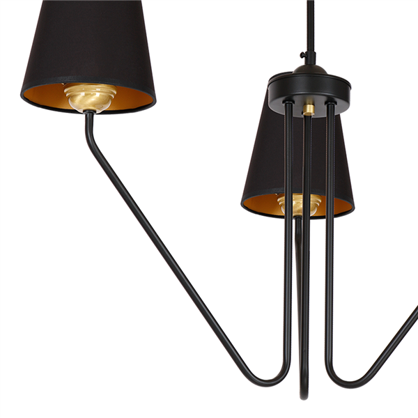 Żyrandol VICTORIA BLACK 3xE27 MLP4912