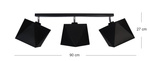 Lampa sufitowa do pokoju dziewczynki różowe abażury 3-punktowa Diament Led 