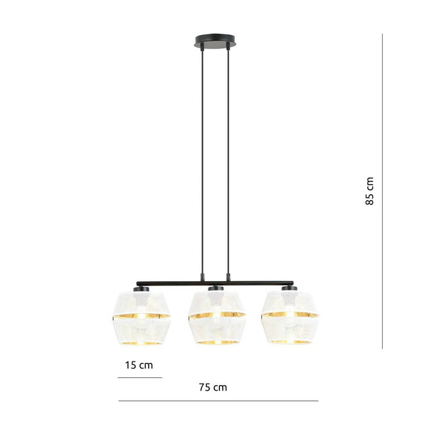 MALIA 3 WHITE/GOLD