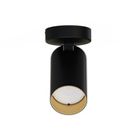 Lampa natynkowa sufitowa MONO I BLACK GOLD 10W GU10 | czarny złoty