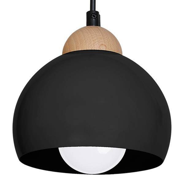 Lampa wisząca nowoczesna zwis kula DAMA I czarny śr. 15cm