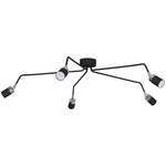 Lampa sufitowa nowoczesna reflektorek spot pająk JOKER V czarny śr. 132cm