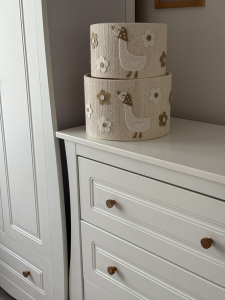 Lampa wisząca do pokoju dziewczynki w stylu boho Gąska średnica 30 cm Led 